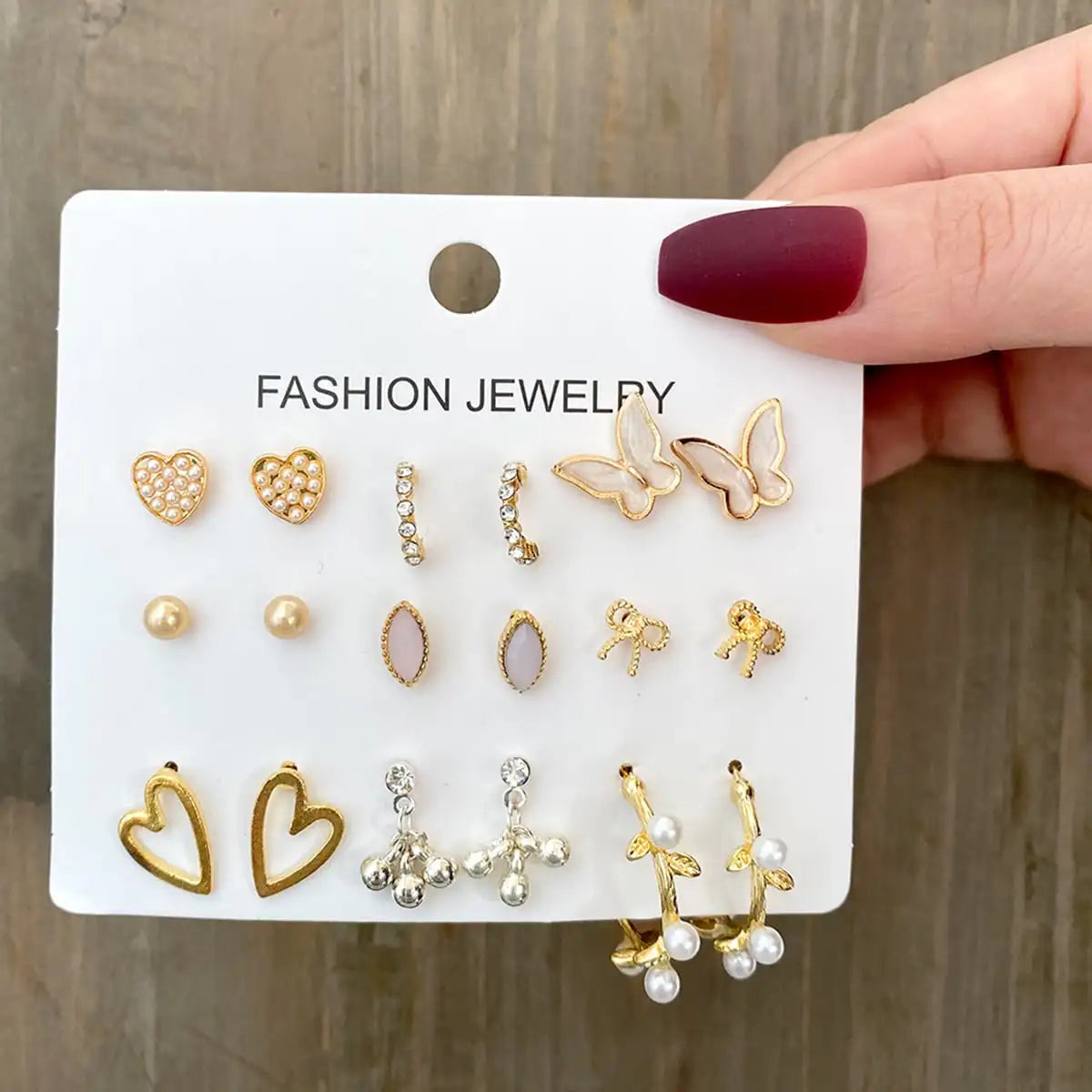 Vintage Crystal Stud Earrings