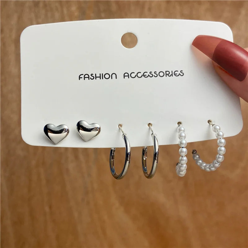 Vintage Crystal Stud Earrings