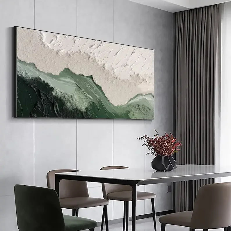 Minimalist Beach Abstract Print Canvas Painting