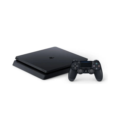 Gaming Console - Sony PlayStation 4 Slim 1TB Black with DualShock 4 controller, ideal for smooth gameplay and classic gaming experiences.