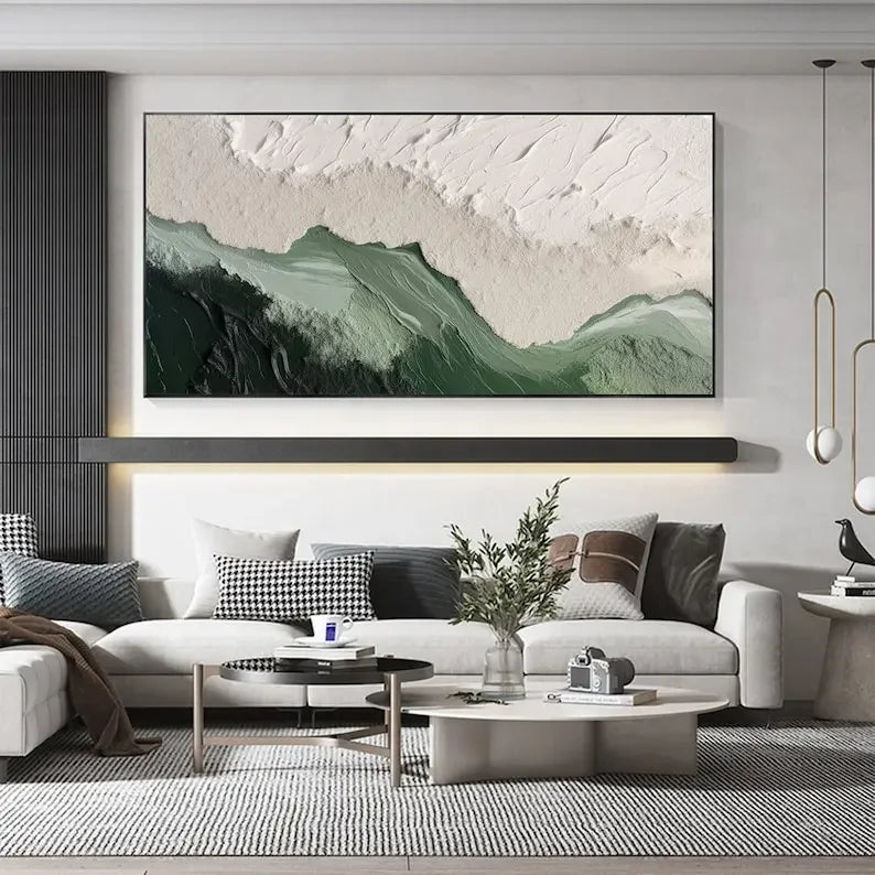 Minimalist Beach Abstract Print Canvas Painting
