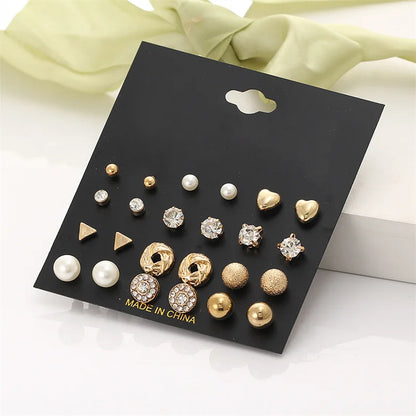Vintage Crystal Stud Earrings