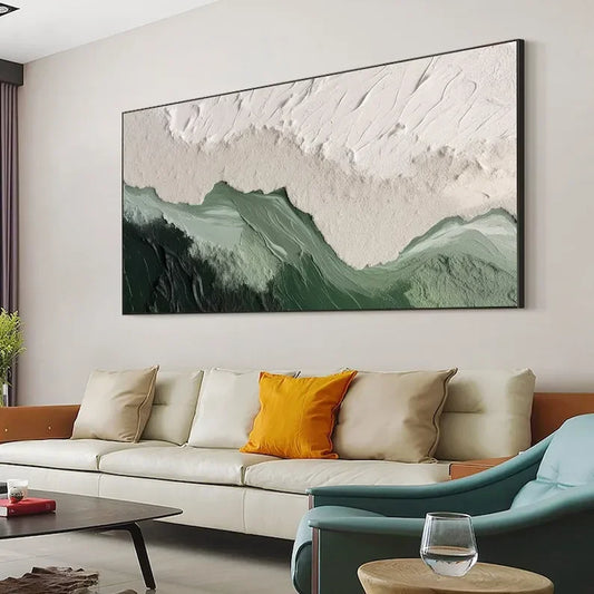 Minimalist Beach Abstract Print Canvas Painting