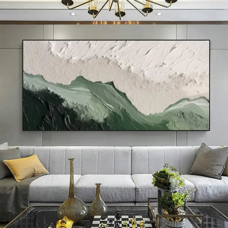 Minimalist Beach Abstract Print Canvas Painting