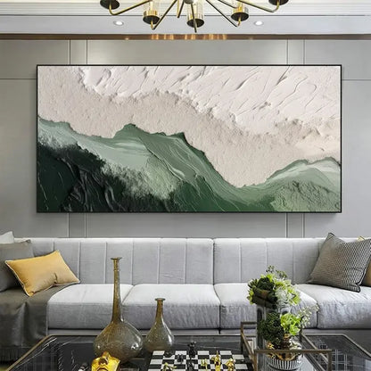 Minimalist Beach Abstract Print Canvas Painting