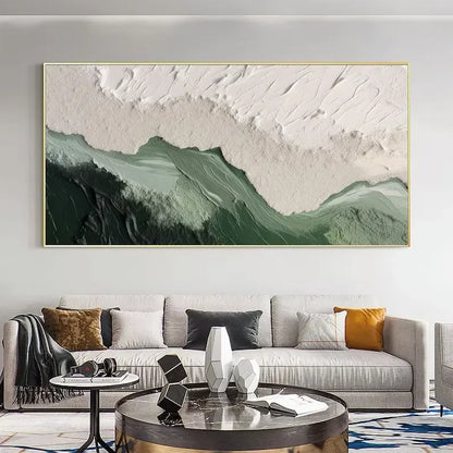 Minimalist Beach Abstract Print Canvas Painting
