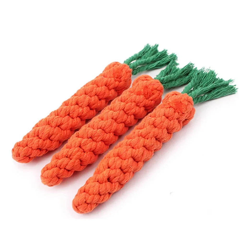 Carrot Dog Bite Rope Toys