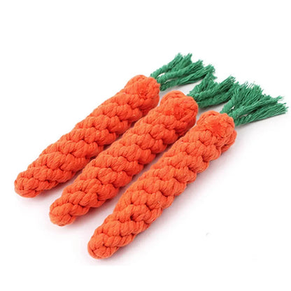 Carrot Dog Bite Rope Toys