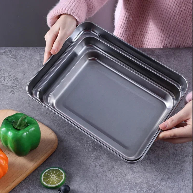 Stainless Steel Baking Pan Tray with Wire Rack