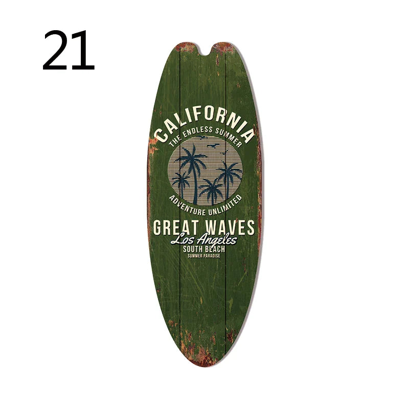 Vintage Wooden Printed Door Sign