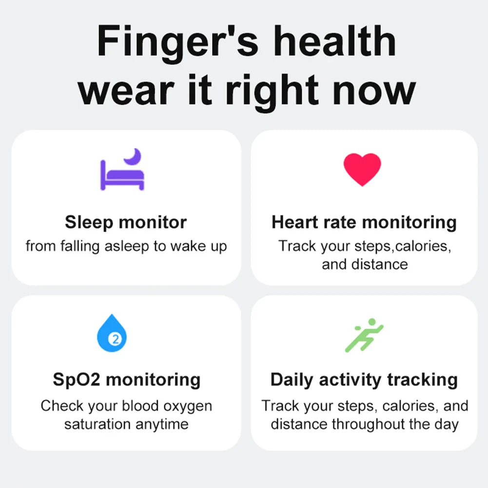 Gold Sports Fitness Tracker Ring with smart sensor, designed for daily activity tracking including steps, distance, and calories burned. Ideal for women’s fitness.