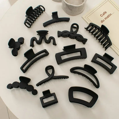 Korean Style Black Large Hair Claws
