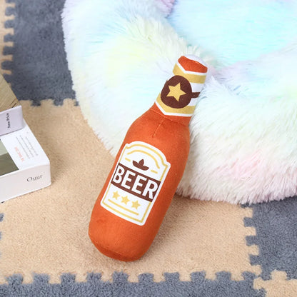 Beer Bottle Shaped Bite-Resistant Clean Teeth Chew Toy