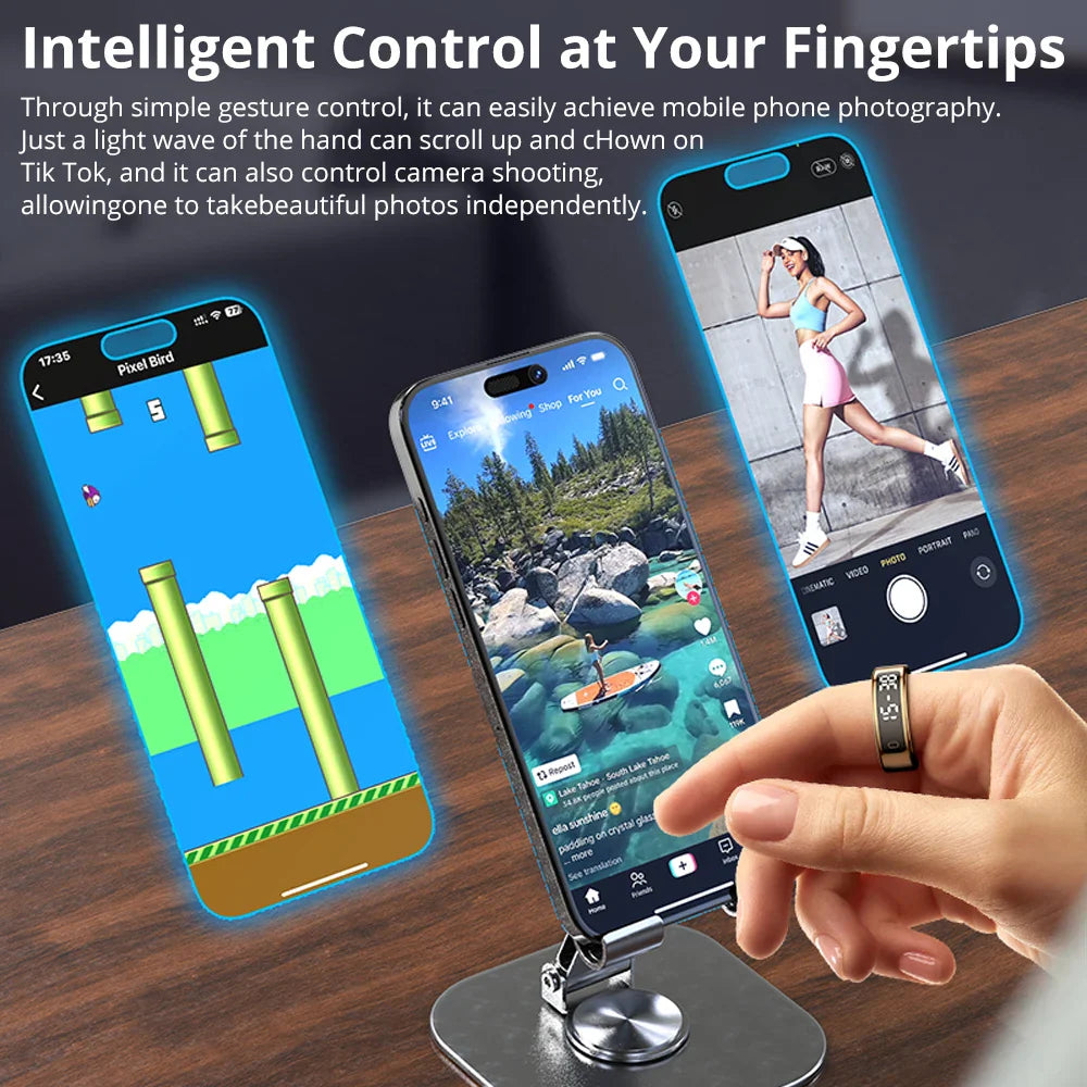 COLMI R12 Smart Ring with Wireless Charging