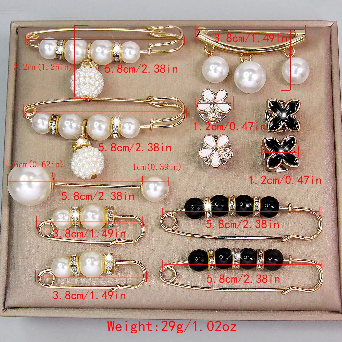 Adjustable Skirt Anti-slip Metal Pin